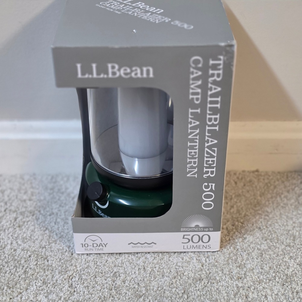 LL Bean Trailblazer 500 Camp Lantern LED Green 500 Lumens IPX4 Water Resistant